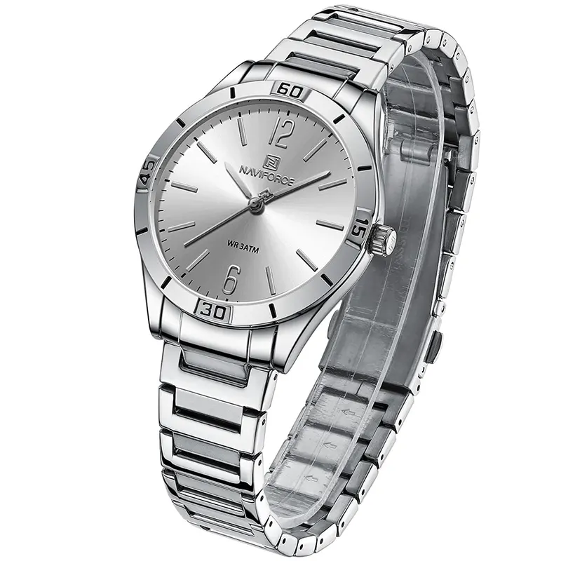 Naviforce NF5029 Fashion Silver Dial Ladies Watch